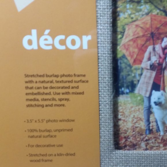 Set of 3 DIY Crafts Decorate Burlap Picture Frame - Picture 2 of 9